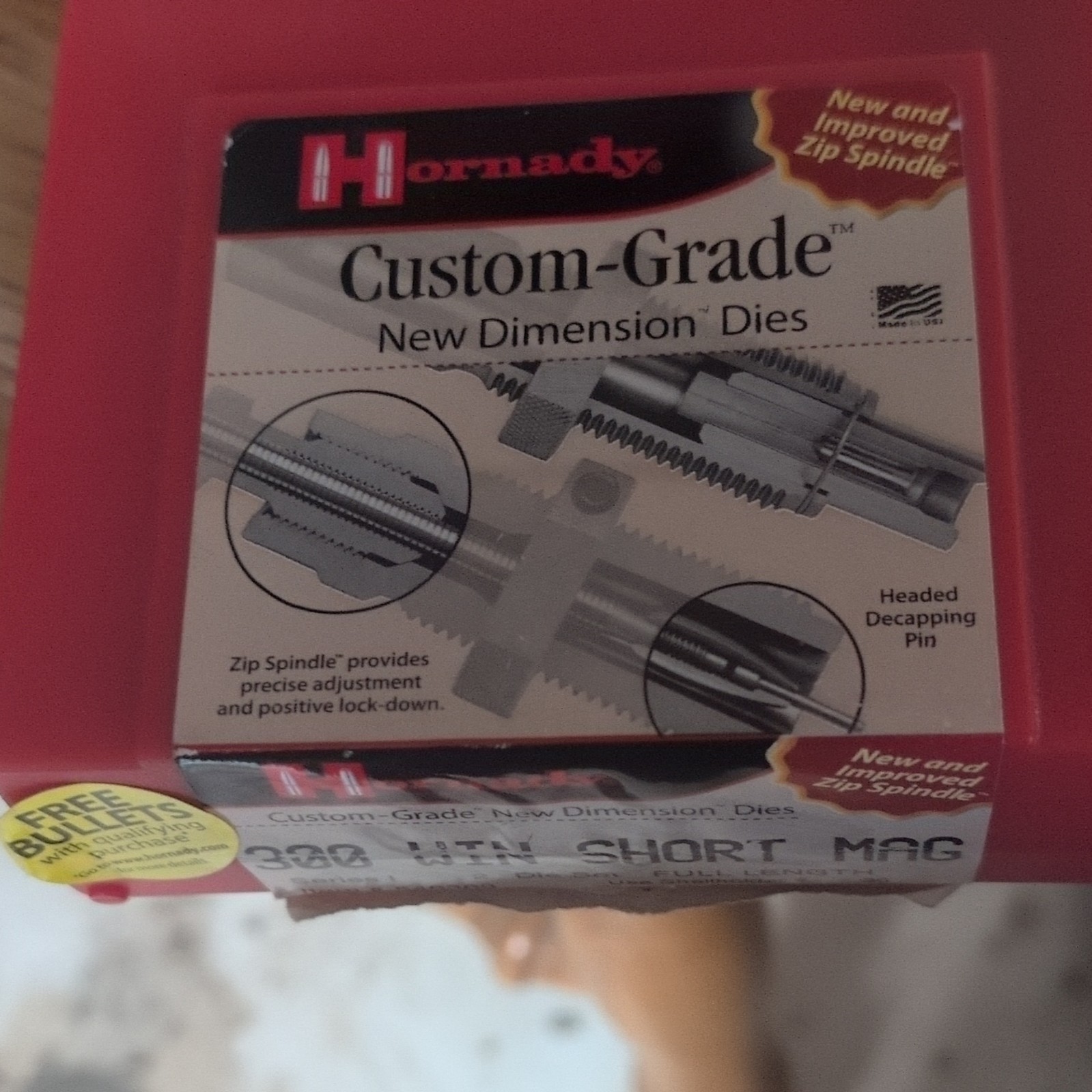 Hornady Custom-Grade New Dimension Dies .300 WSM Full Length 2-Die Set