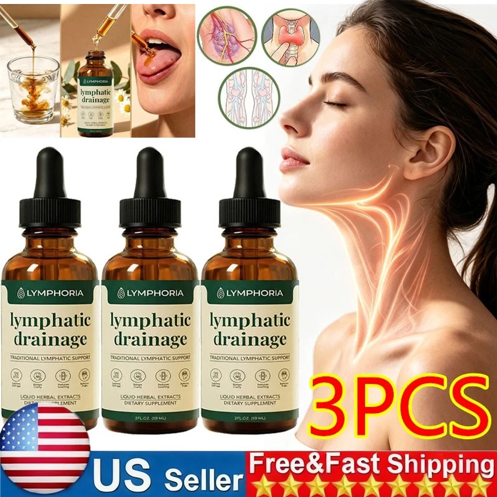 3X Lymphoria - Lymphatic Drainage 59ml - Detox, Bloat Relief & Immune Support.