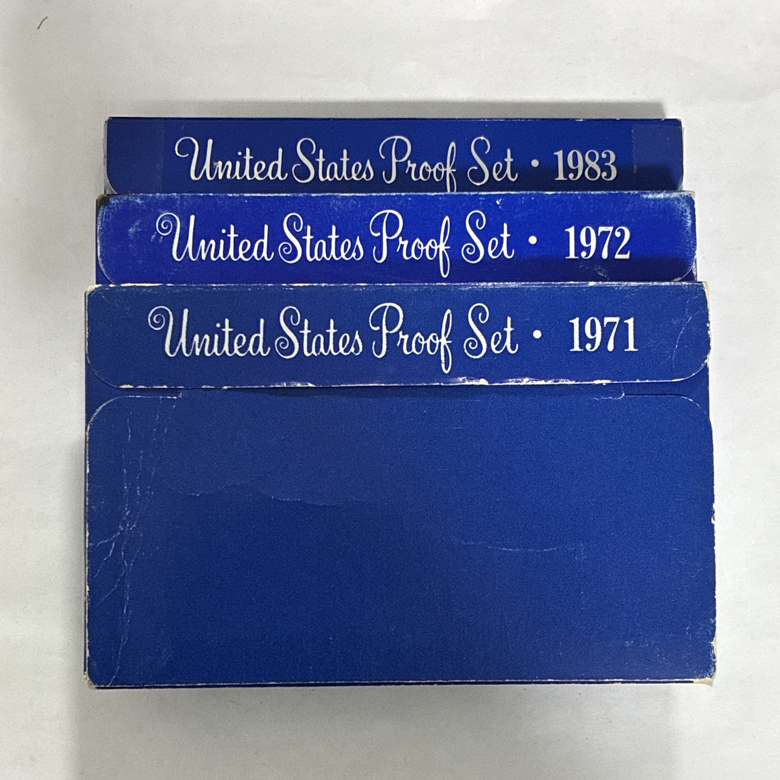 💎US Mint Proof Sets San Francisco Lot of 3 - 1971 1972 1983 50C💎