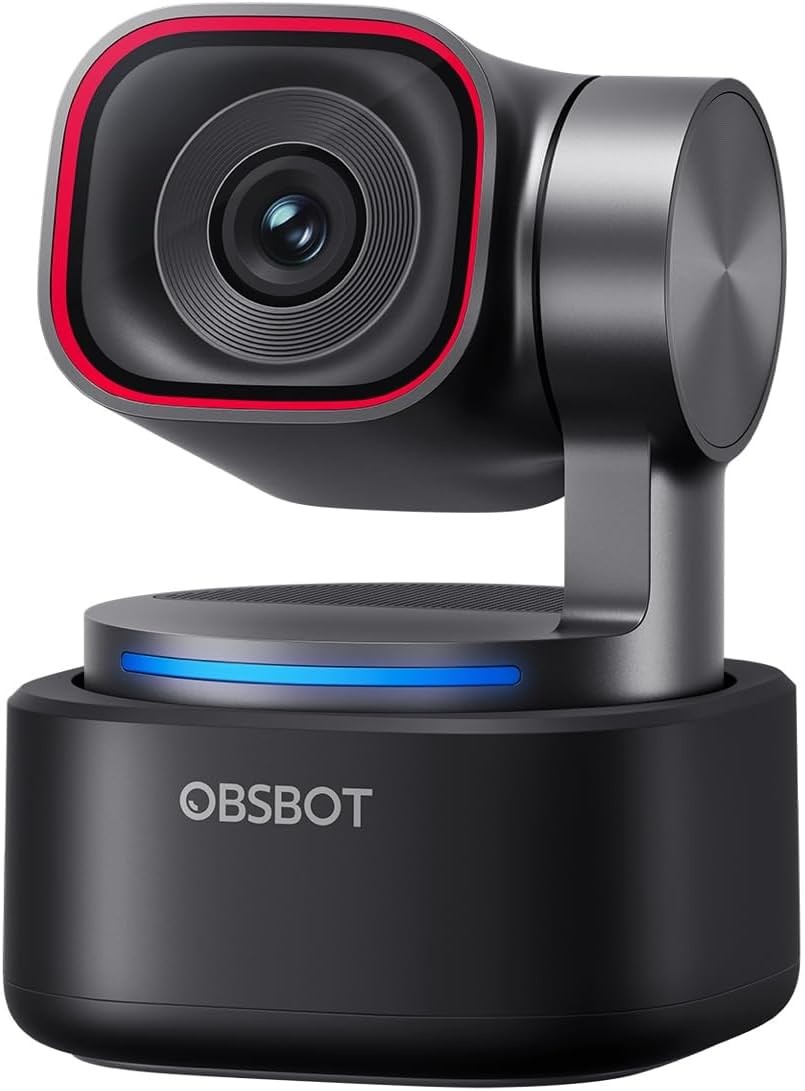 Open Box OBSBOT Tiny 3 AI-Powered Spatial Audio 4K PTZ Webcam