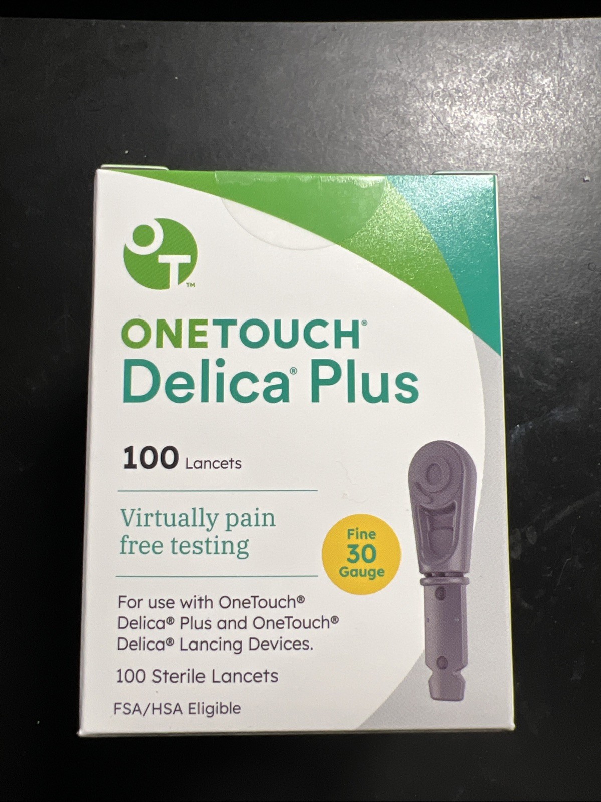 OneTouch Delica Plus  Lancets 30 Gauge Brand new Sealed Exp 5/31/2031.  100 Ct
