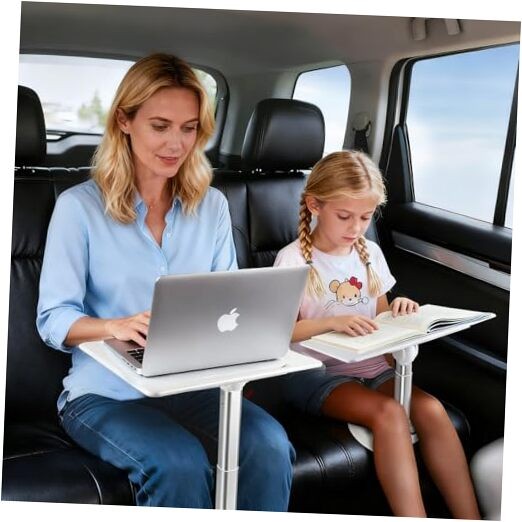 Car Desk for Laptop Passenger Seat- Adjustable Car Seat Tray Table for Work &