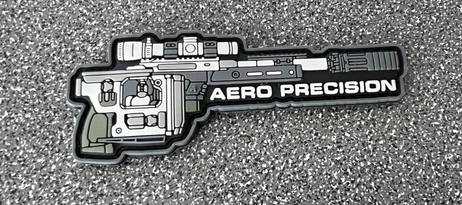 Aero Precision folding Rifle Morale Patch 2023 grey