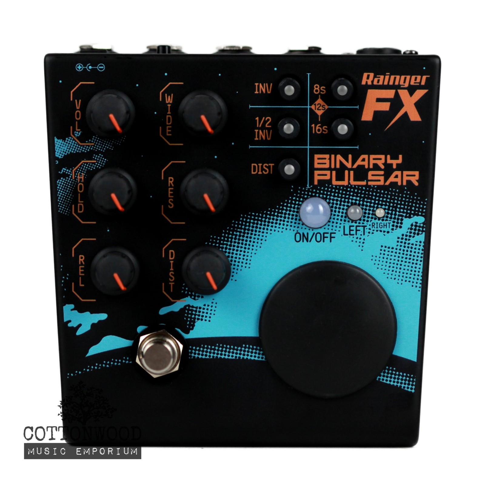 Rainger FX Binary Pulsar Stereo Sidechain, Panner & Tremolo Pedal