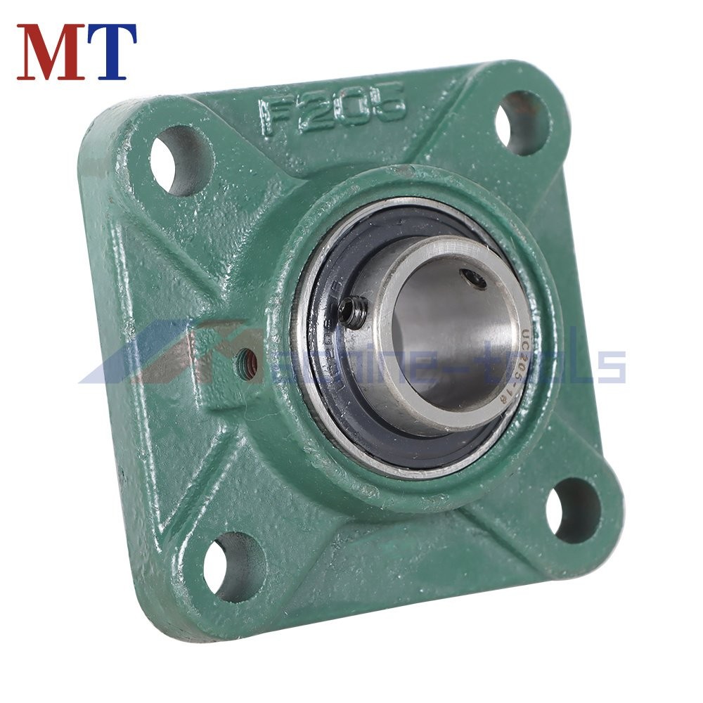 10 Pack UCF205-16 Pillow Block Flange Bearing 1" Bore 4 Bolt Solid Base