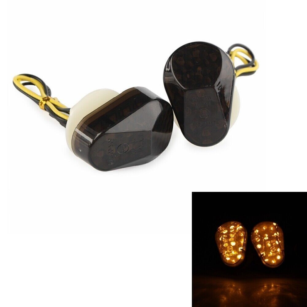 Flush Mount Turn Signal 12 Leds Blinker Light for Kawasaki Ninja ZX6R&ZX9R &Z750