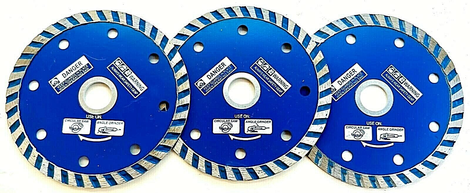 3pk 4" Diamond Blade for Tile Saw Stone Concrete Marble Masonry angle grinder