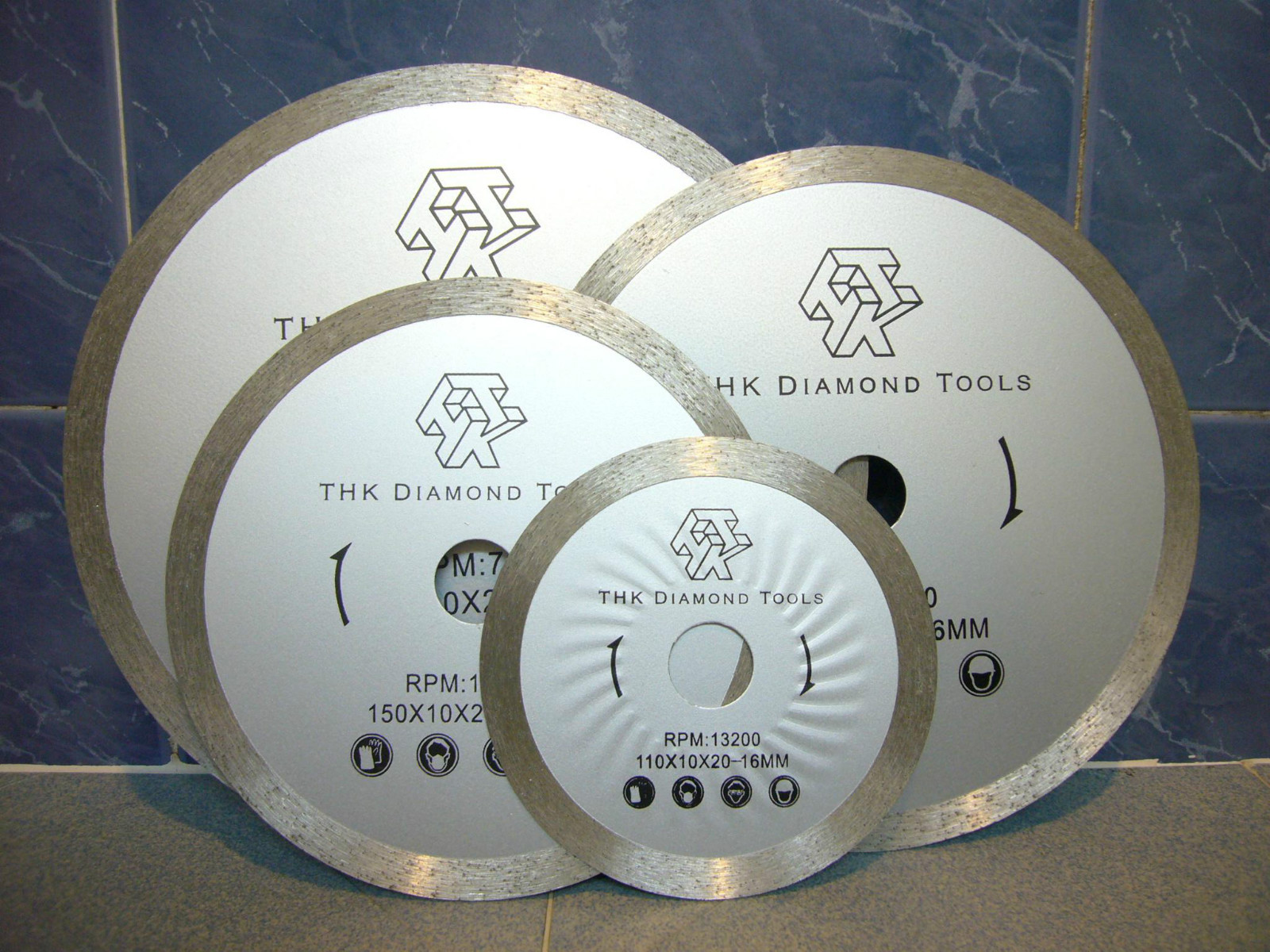 200mm 8" inch THK Diamond segment sintered continuous rim TILE SAW BLADE wheel