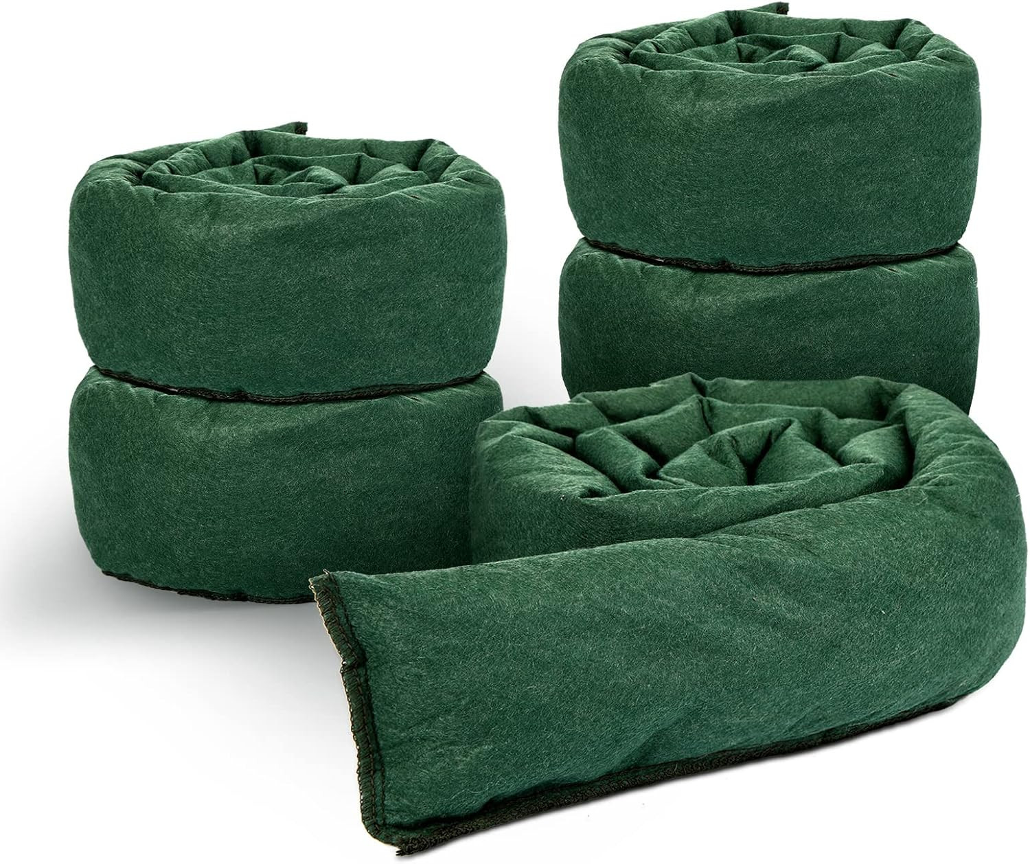 5 Pcs Water Barrier 5 Ft X 6.5 Inch Flood Barriers for Home Reusable Absorbent F