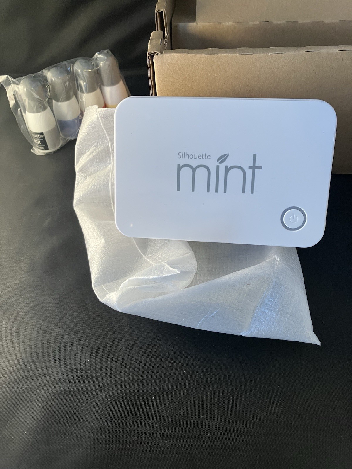 Silhouette Mint Custom Stamp Maker COMPLETE Kit Box Ink Stamp Kits USB Power