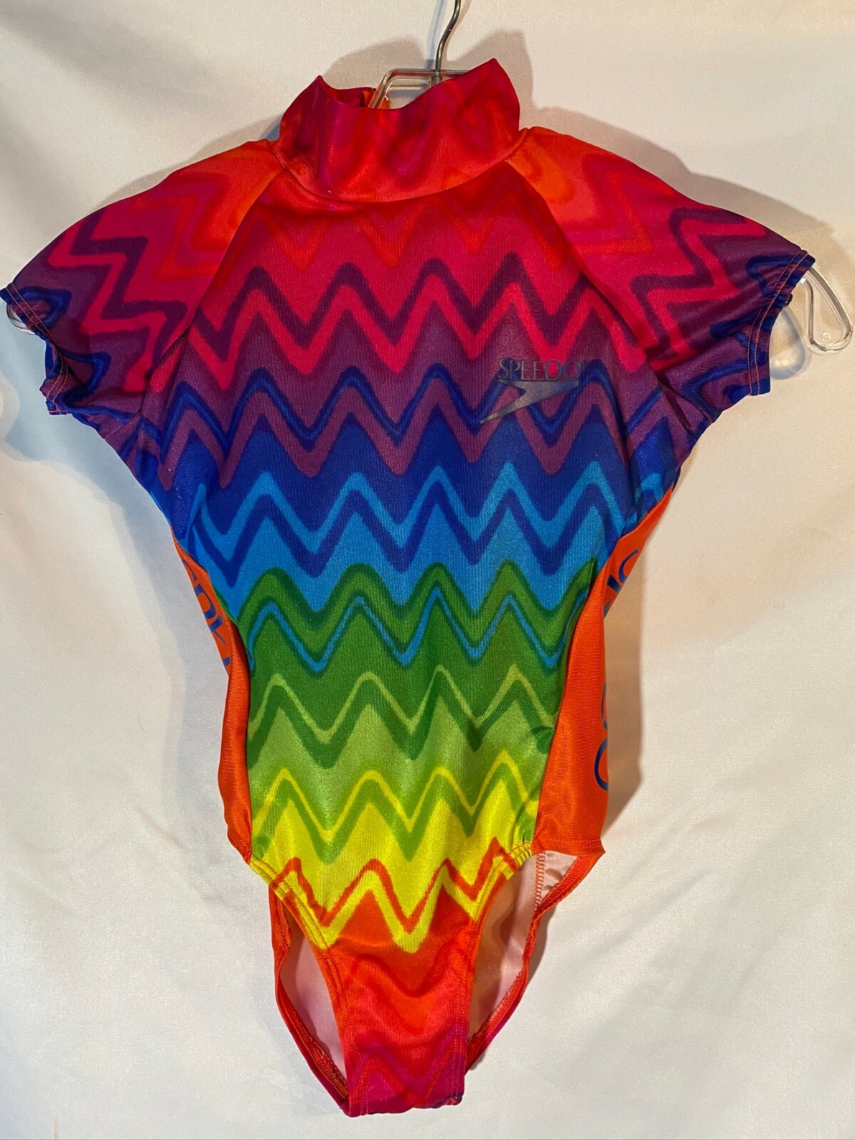 SPEEDO RAINBOW SWIM TRAINER BATHING SUIT Size Small*Padded Chest Safety Float