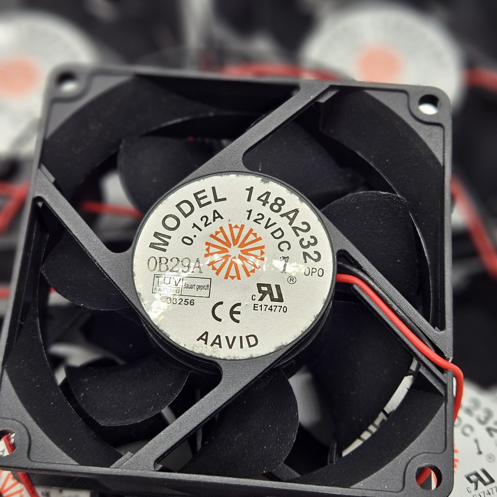 Aavid 80 mm Cooling Fan - 12 VDC Fan - MODEL 148A232 LOT OF 5