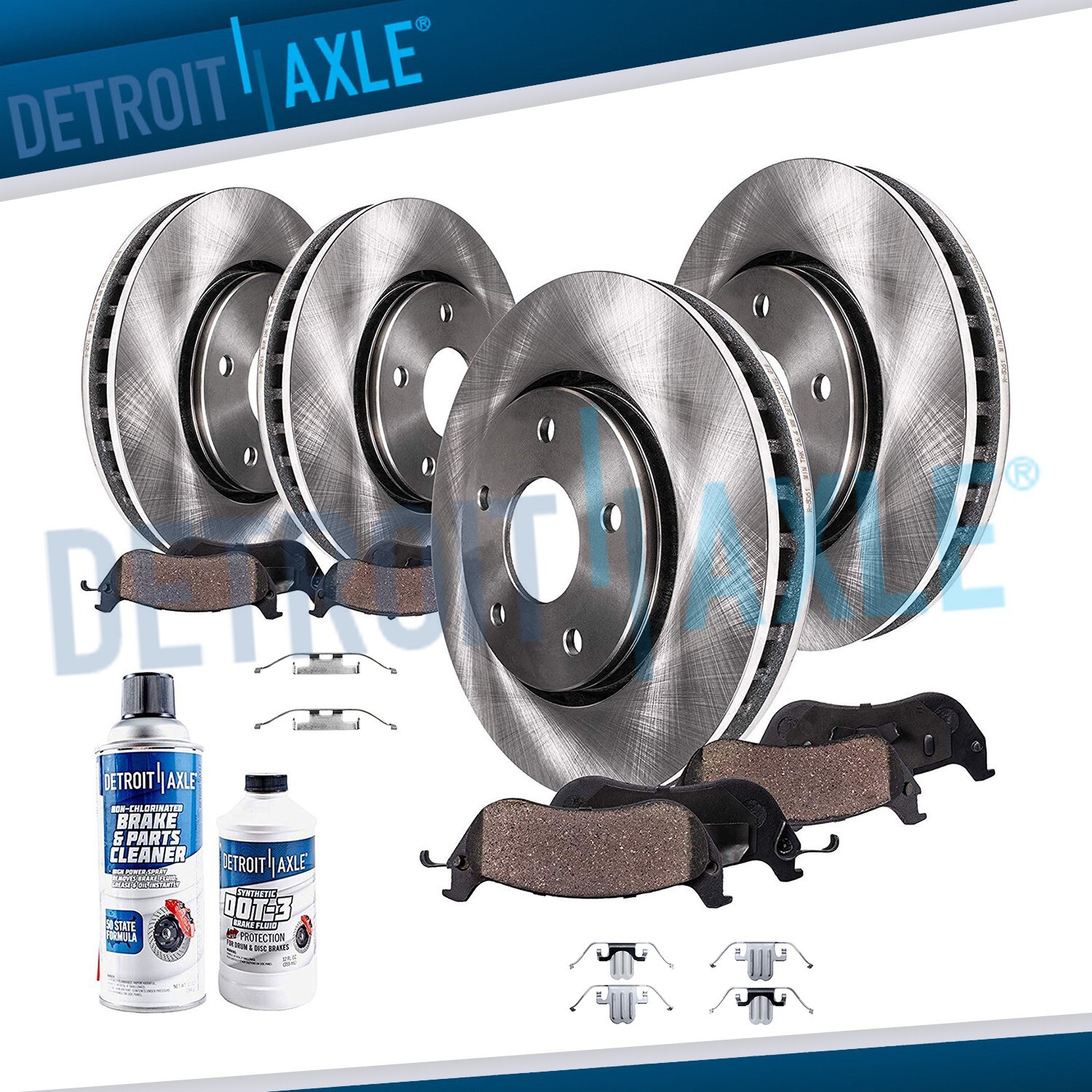 Front & Rear Brake Rotors + Ceramic Pads for 2006 BMW 325i 2007 328i 2WD 10pc