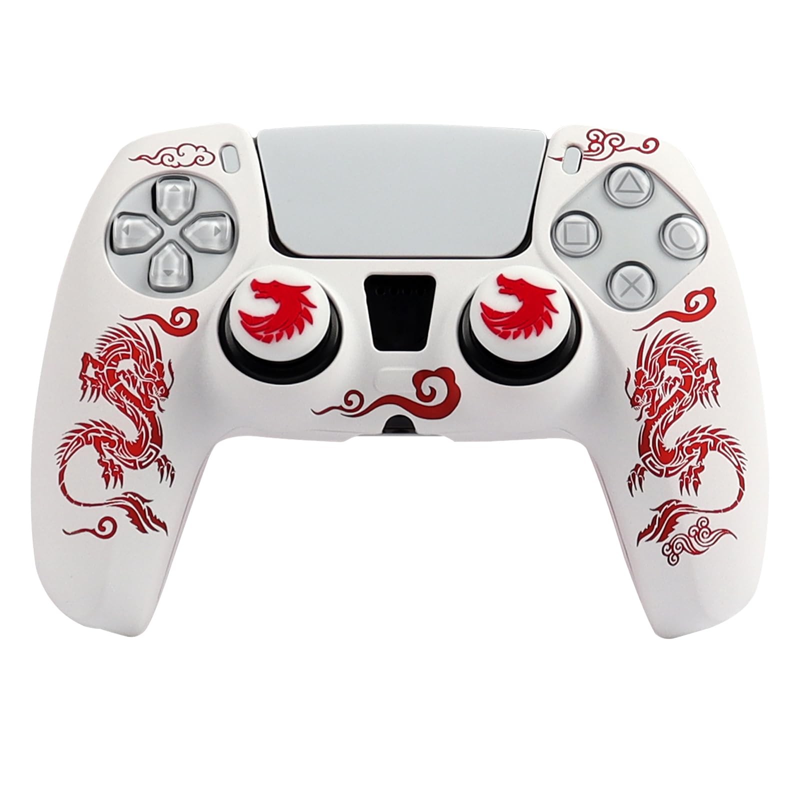 Dragon Controller Skin Silicone for PS5, Non-Slip Grip Cover Protector Compat...