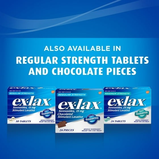 Ex-Lax Maximum Strength Stimulant Laxative Constipation Relief Pills - 48 Count