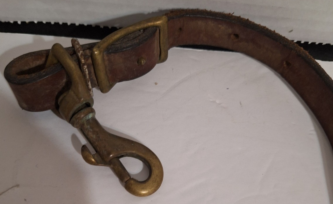 Vintage Leather Breast Collar Silver Star Concho With Studs