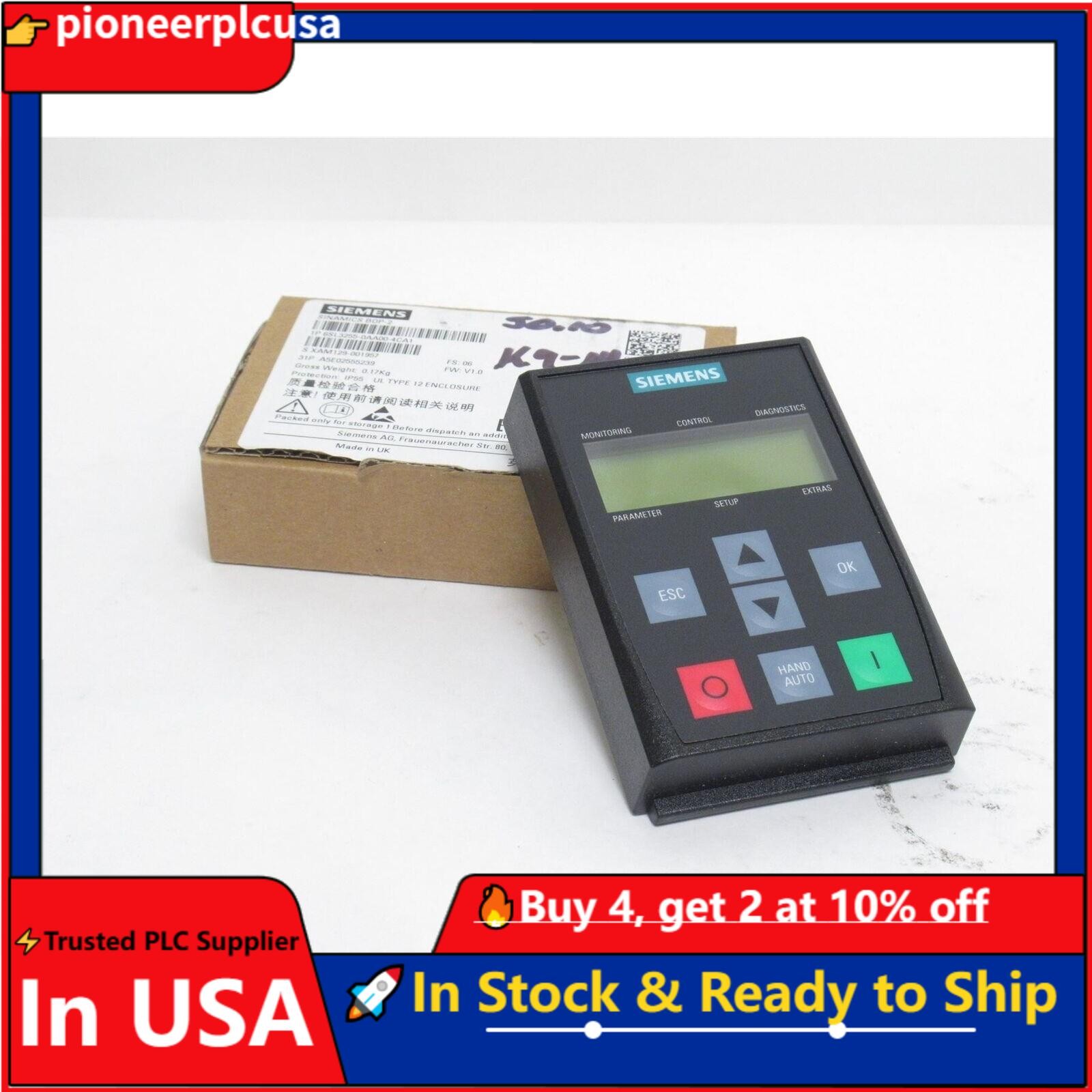 New Siemens SINAMICS G120XA PN 6SL3255-0AA00-4CA1 6SL3 255-0AA00-4CA1