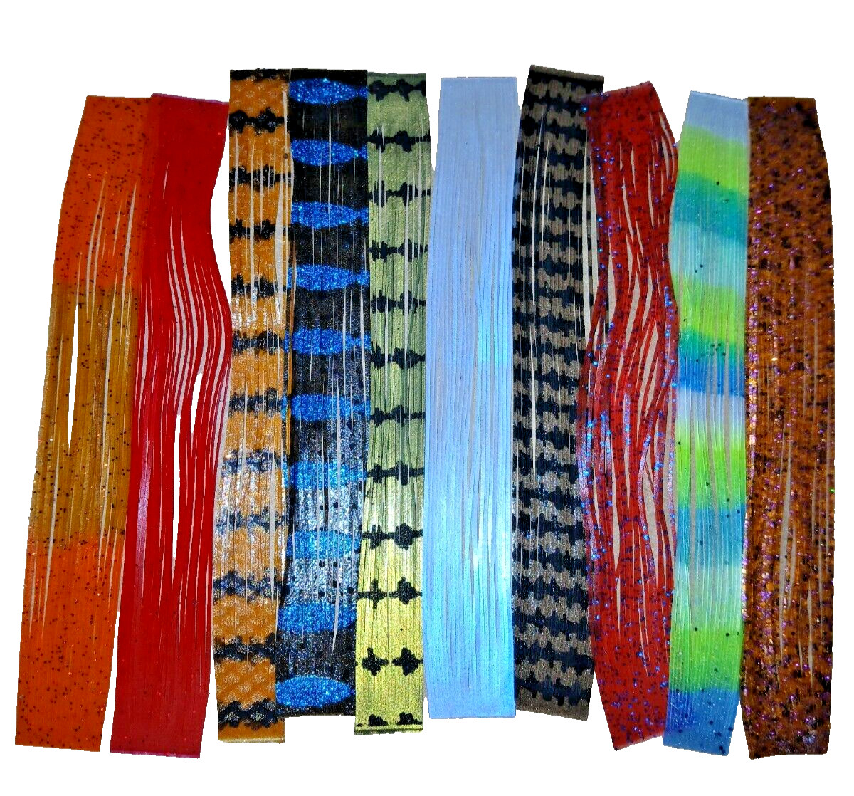 LOT 220 MIX CRAZY LEG Hareline Fly Tying Rubber Leg Fishing Lure Silicone Skirt