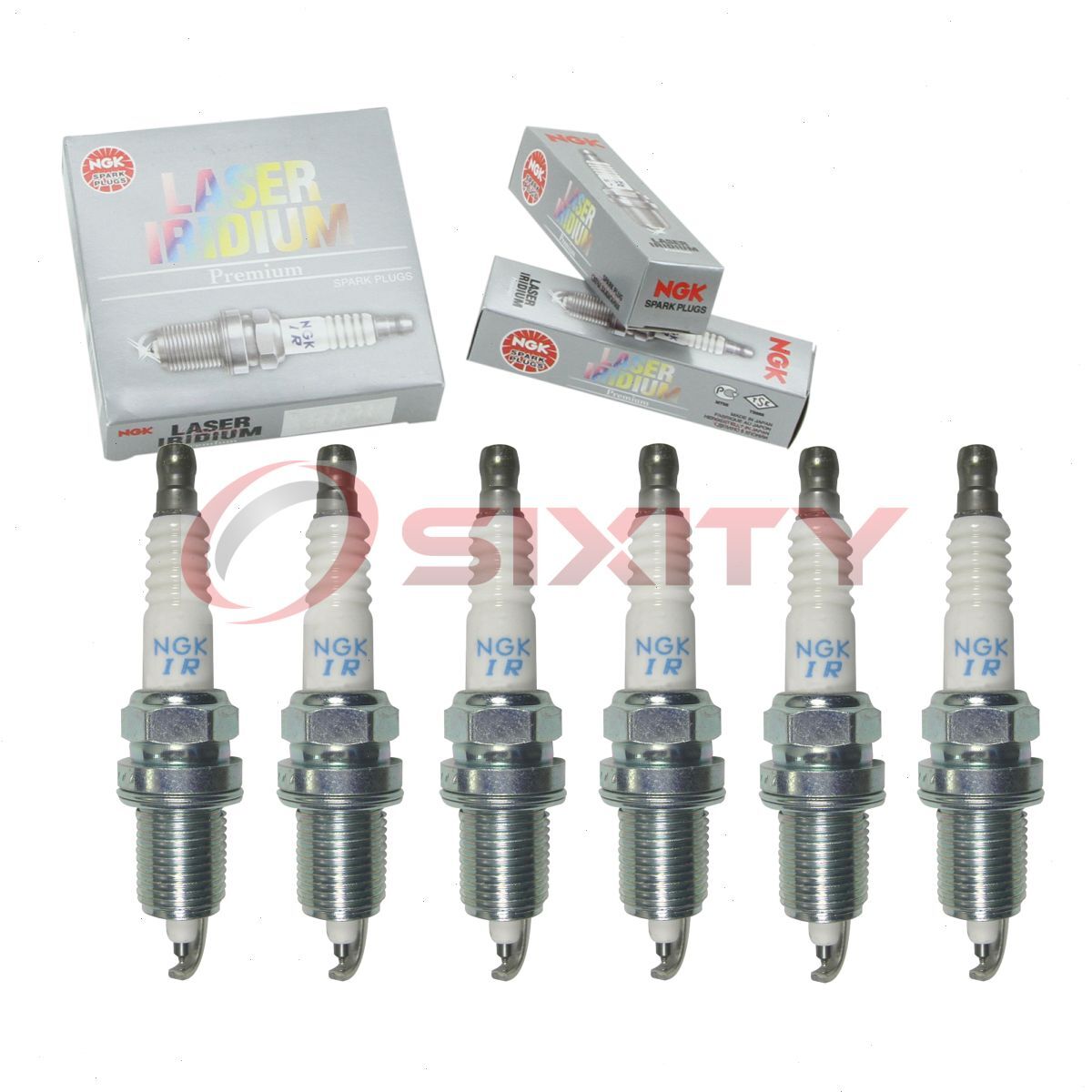 6 pc NGK 4462 IZFR6J Laser Iridium Spark Plugs for 8M0058936 8M0037136 xv