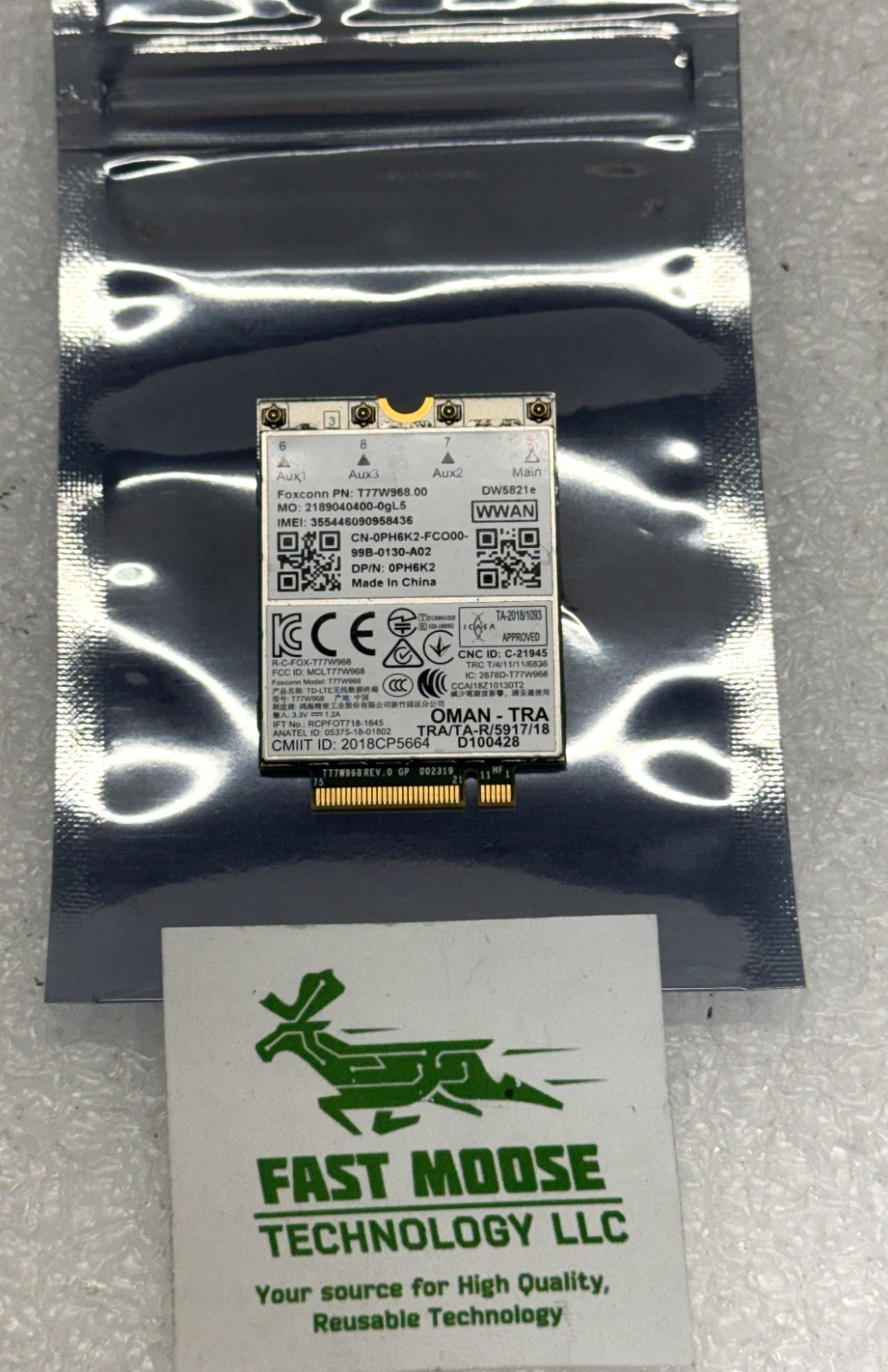 Dell DW5811e Snapdragon X7 LTE KRVRM 3P10Y Sierra EM7455  4G WWAN Card Module