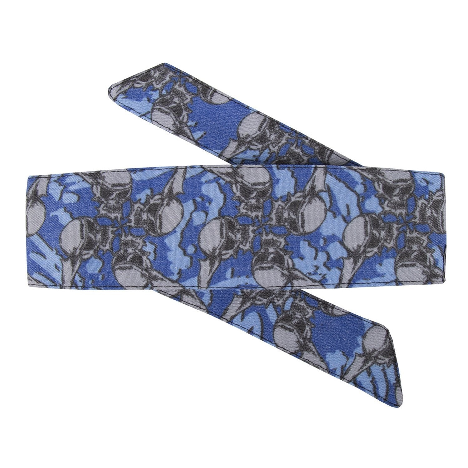 HK Army Headband - Hostilewear Vintage - Skulls Blue