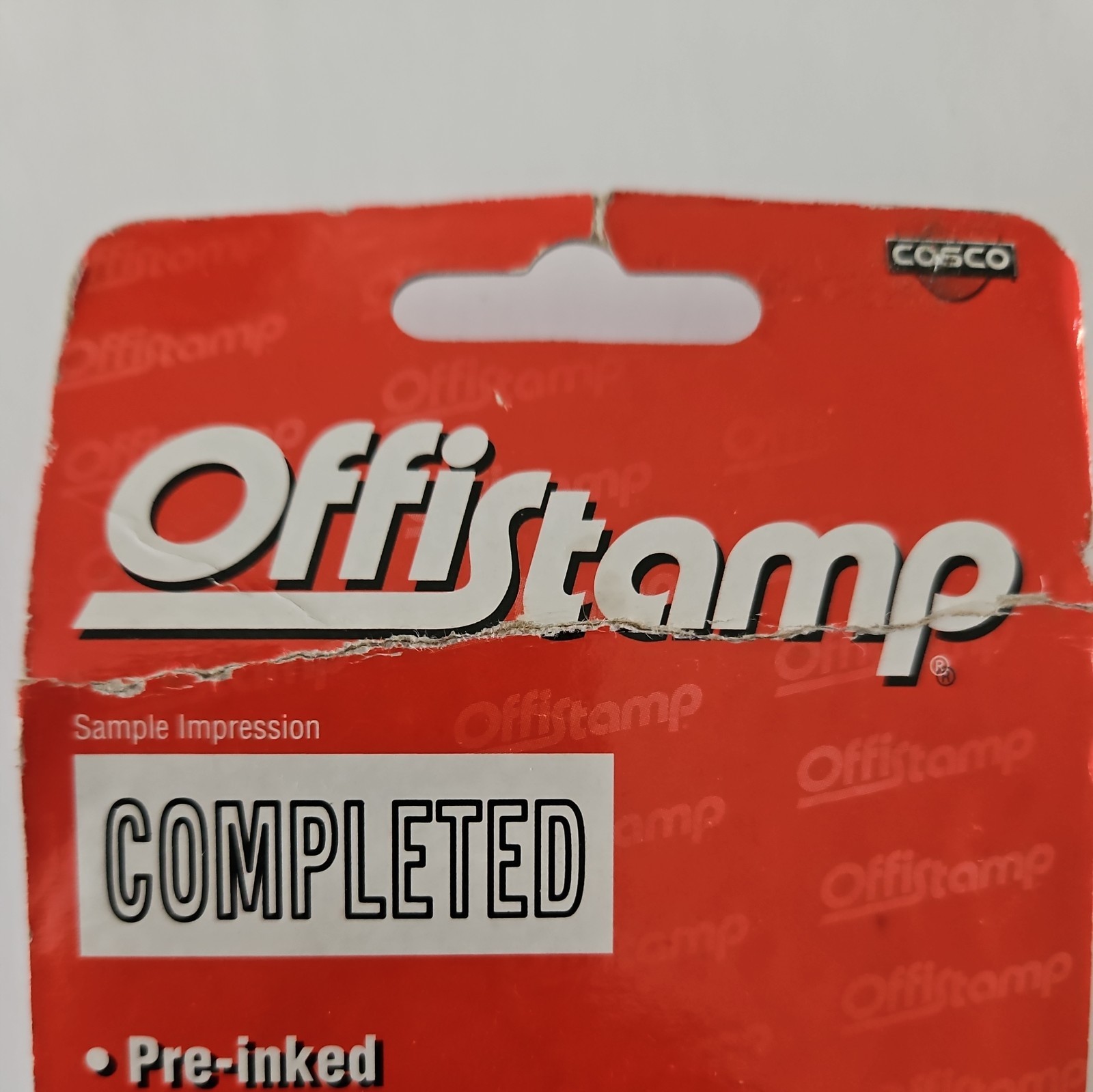 Offistamp Entered Stamp Preinked Quick Drying Blue