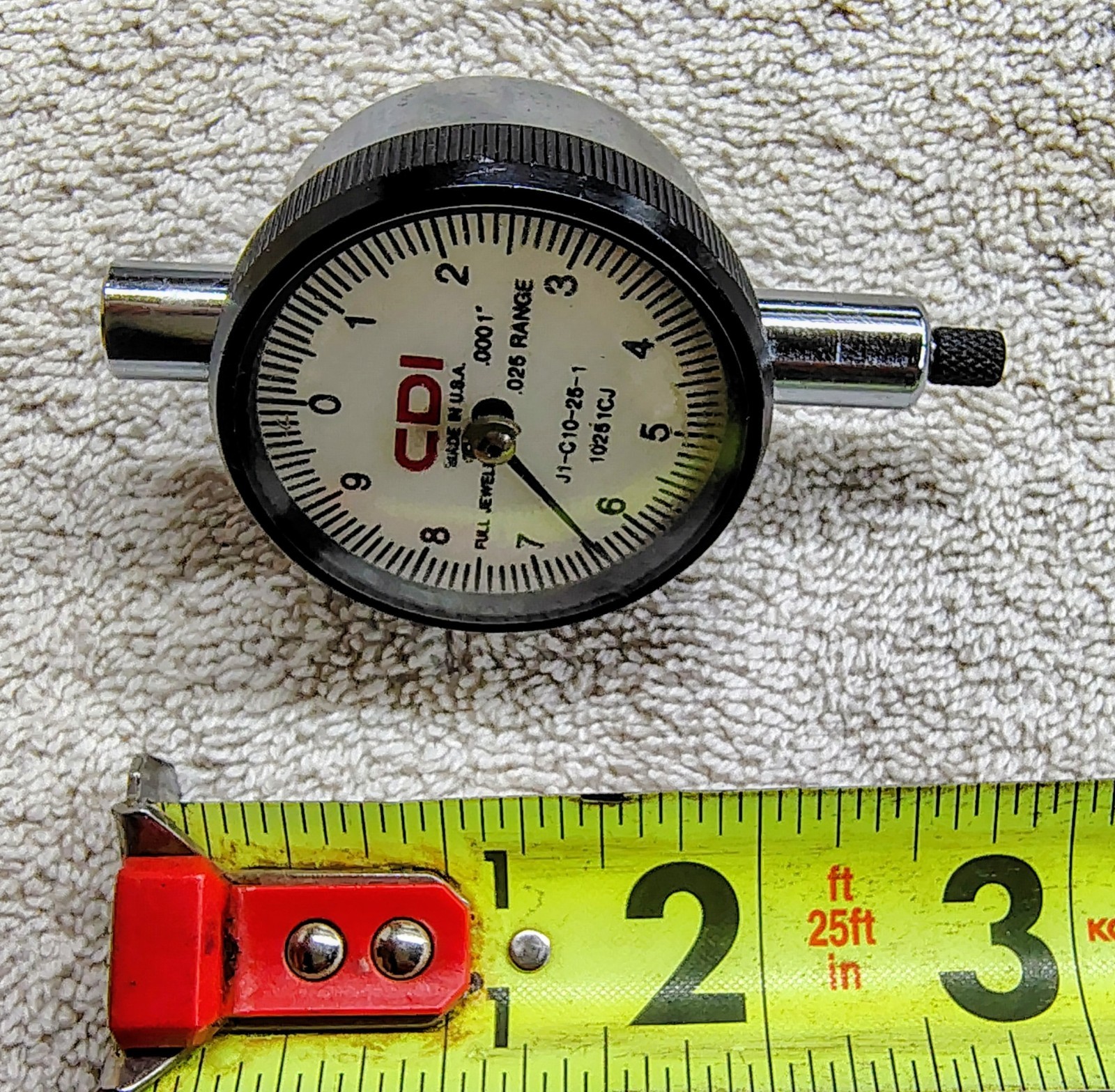🗽CDI DIAL INDICATOR J1--C10-25-1 RANGE .025 MACHINIST/ TOOLMAKER