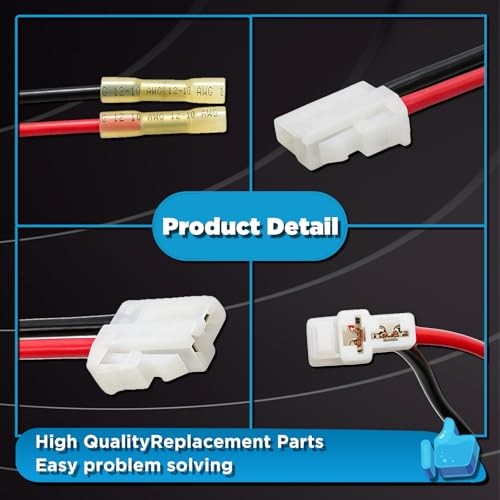 2PCS Universal Cooling Fan Connector Pigtail Harness | Alternator 2 pack
