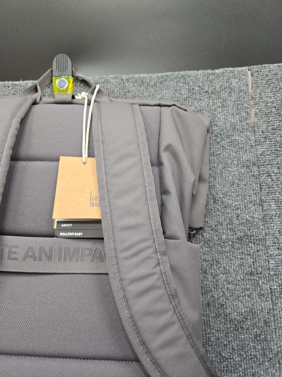 GotBag Roll Top 31L Backpack Gray