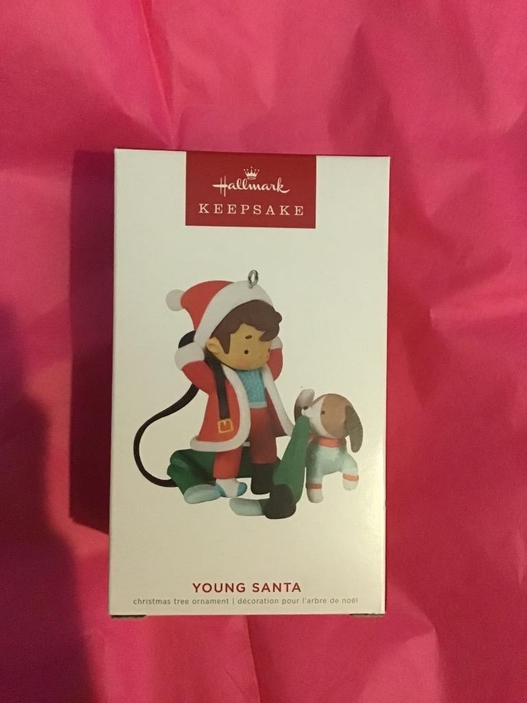 Hallmark Keepsake Ornament 2022 Young Santa first #1 1st in series puppy dog NEW