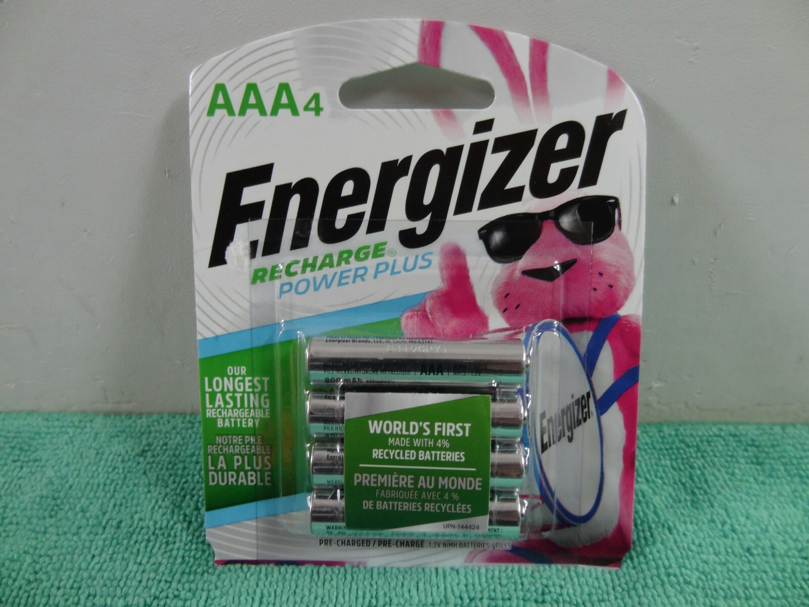 NEW ENERGIZER AAA Rechargeable Power Plus NiMH Batteries  4-Pack