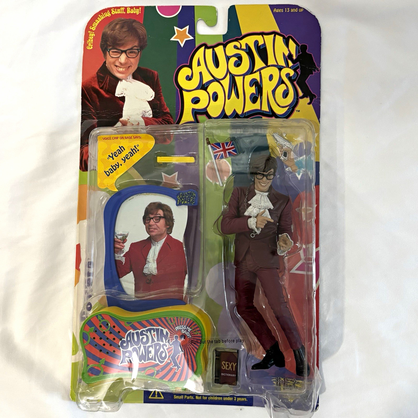 McFarlane Toys Austin Powers Action Figure w/ Talking Base Vintage 1999