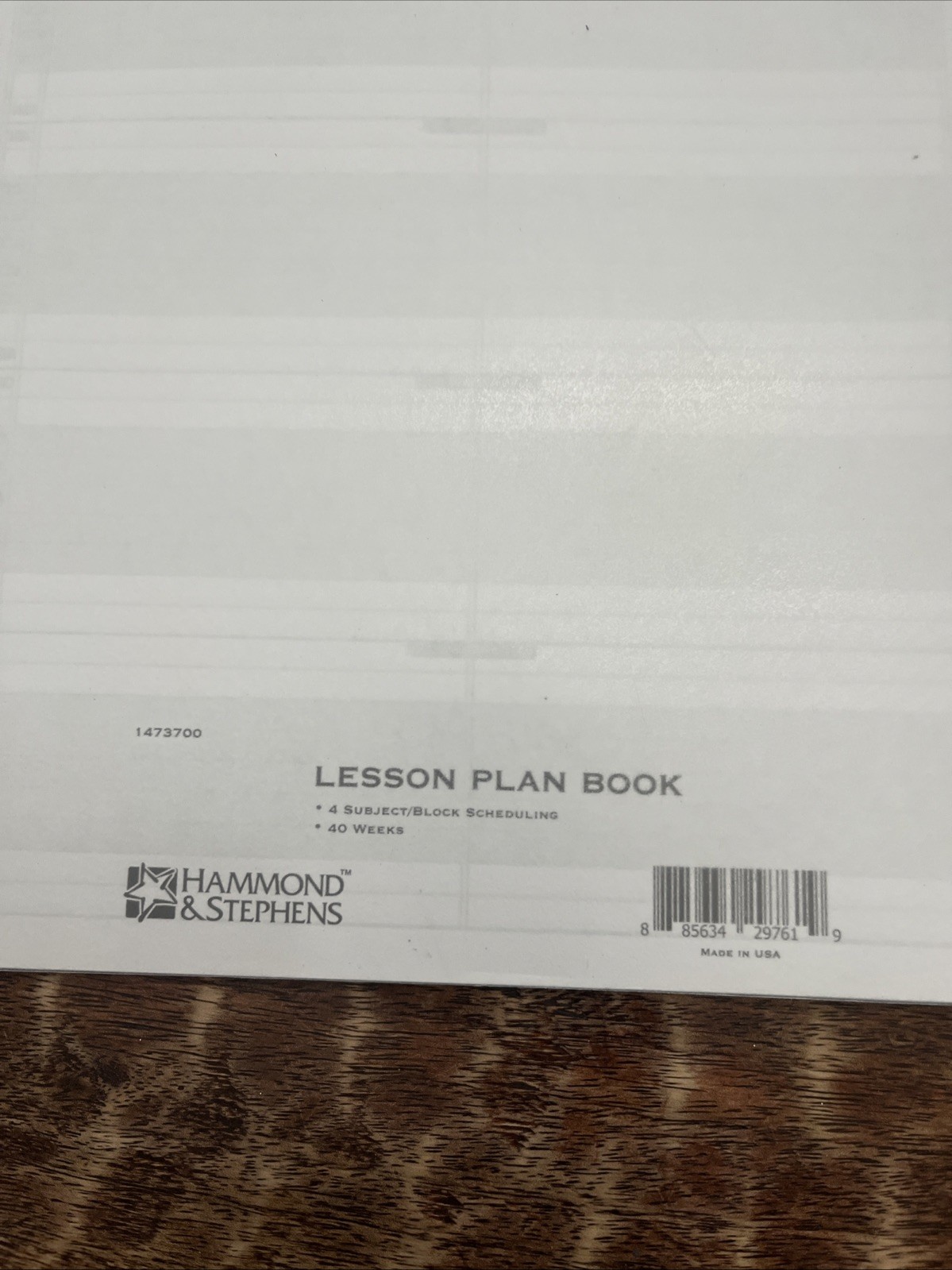 Hammond And Stephens School Specialty Teacher Lesson Plan Book