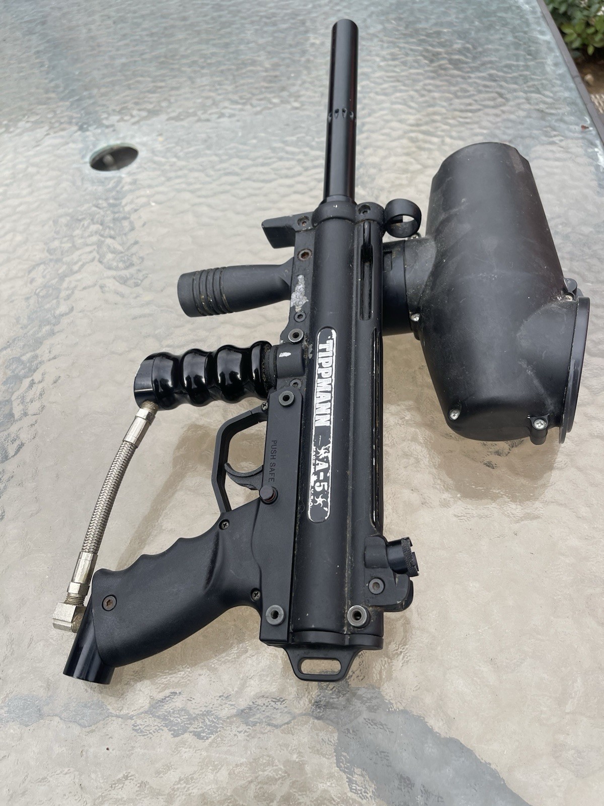 Used Untested semi-auto Tippmann A5 Paintball Gun