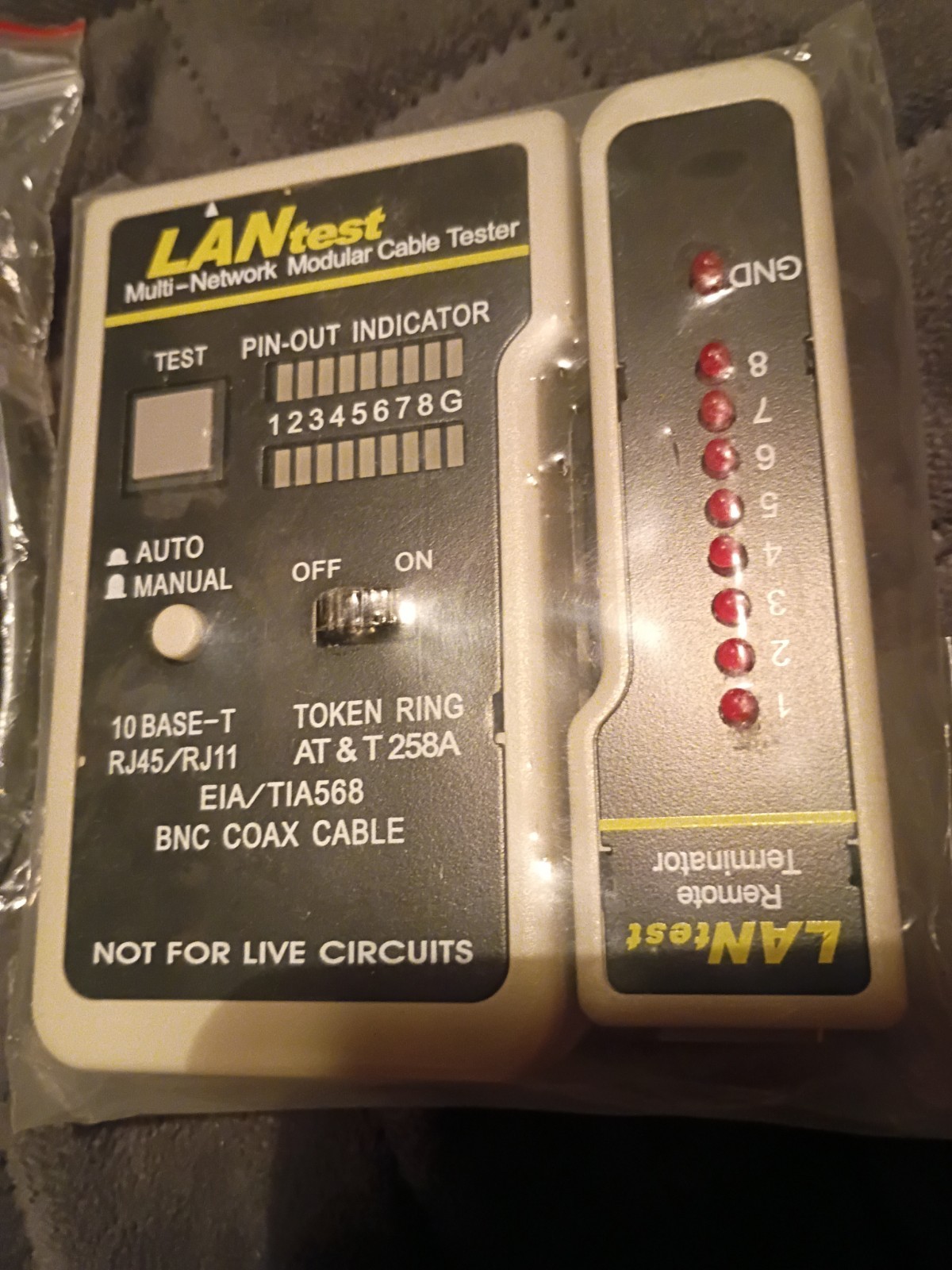 Hobbes Multi Network Modular Cable Tester LANtest With Remote Transmitter