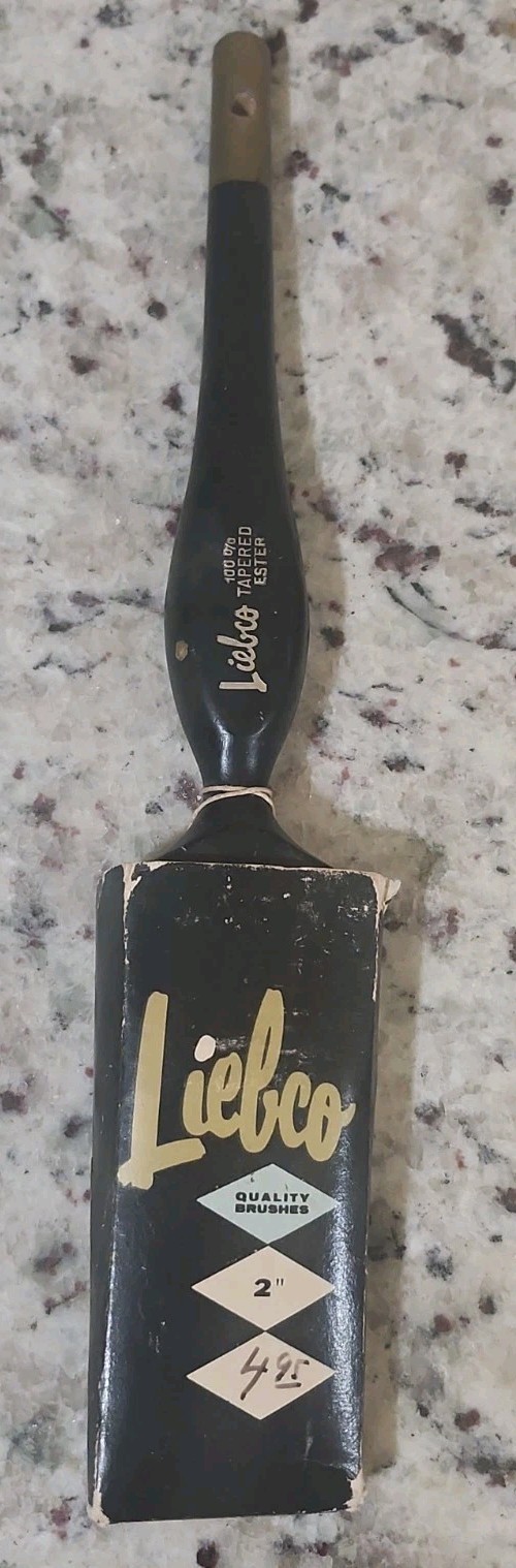 Vintage 2" Liebco #FS-741 Tru-Pro Paint Brush  100% Tapered Ester