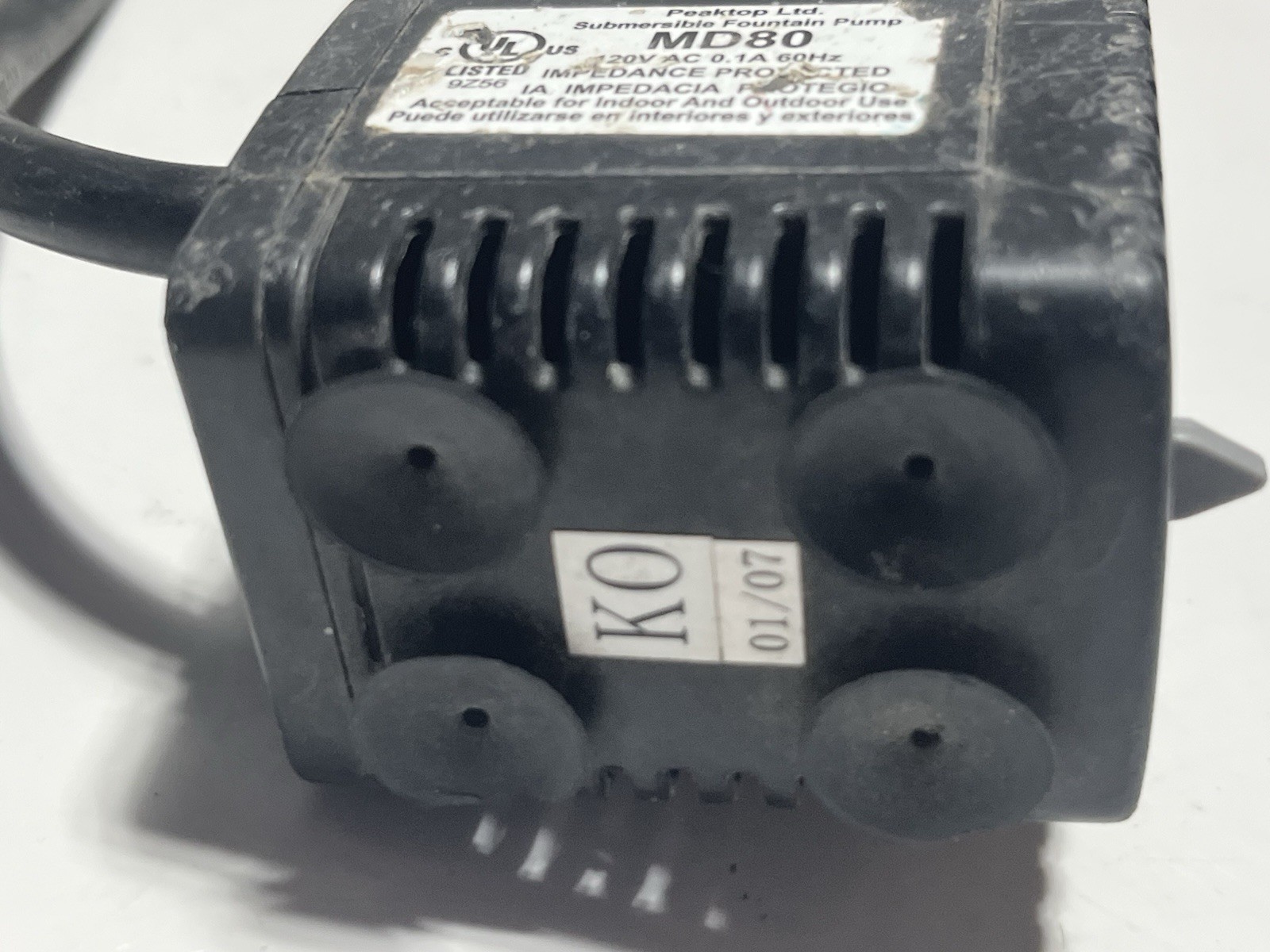 Peaktop Submersible Adjustable Fountain Pump MD80
