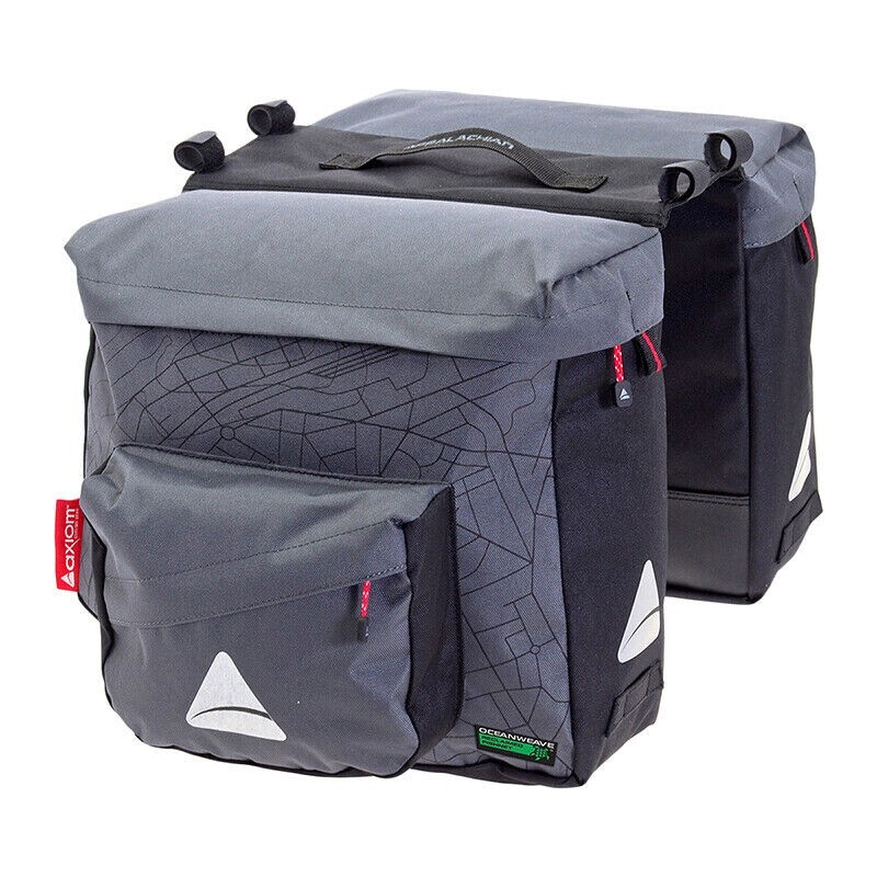 Axiom Seymour Oceanweave P25 Twin Panniers Set Commuter Touring Bike Bags