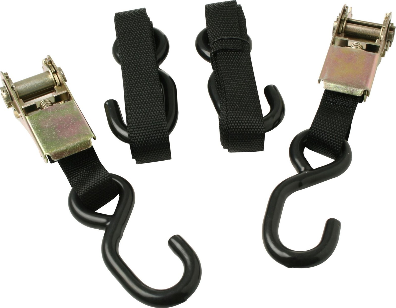 Gear Gremlin Motorcycle Motorbike Black Ratchet Straps Tie Downs GG250