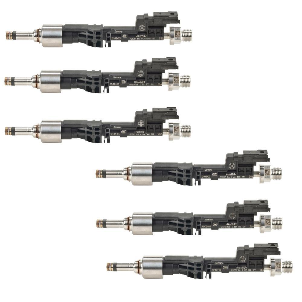 Bosch New High-pressure GDI Set of 6 Fuel Injectors For BMW 3.0L