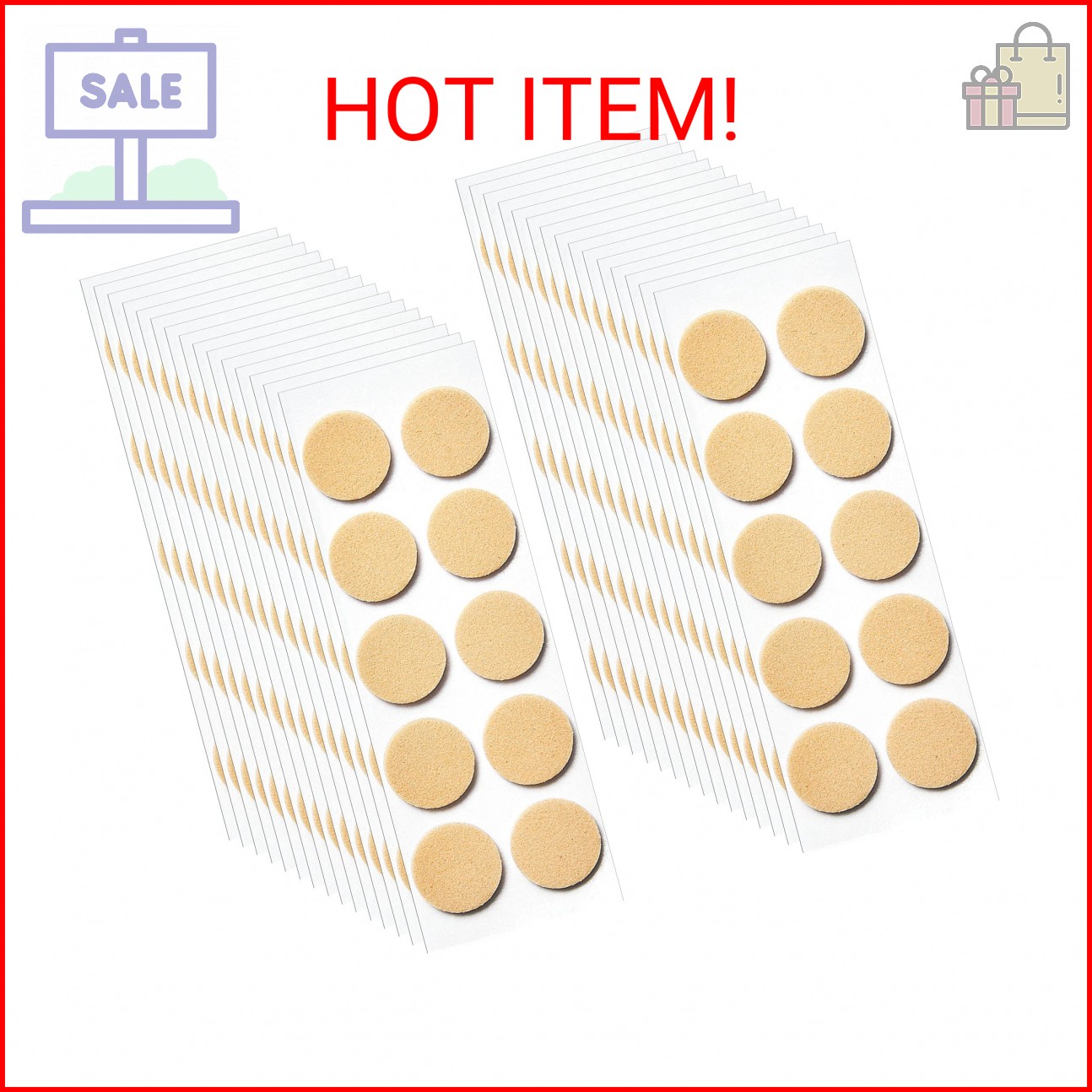 Hicarer 300 Pieces Earring Support Patches Earring Lifters and Backs for Support