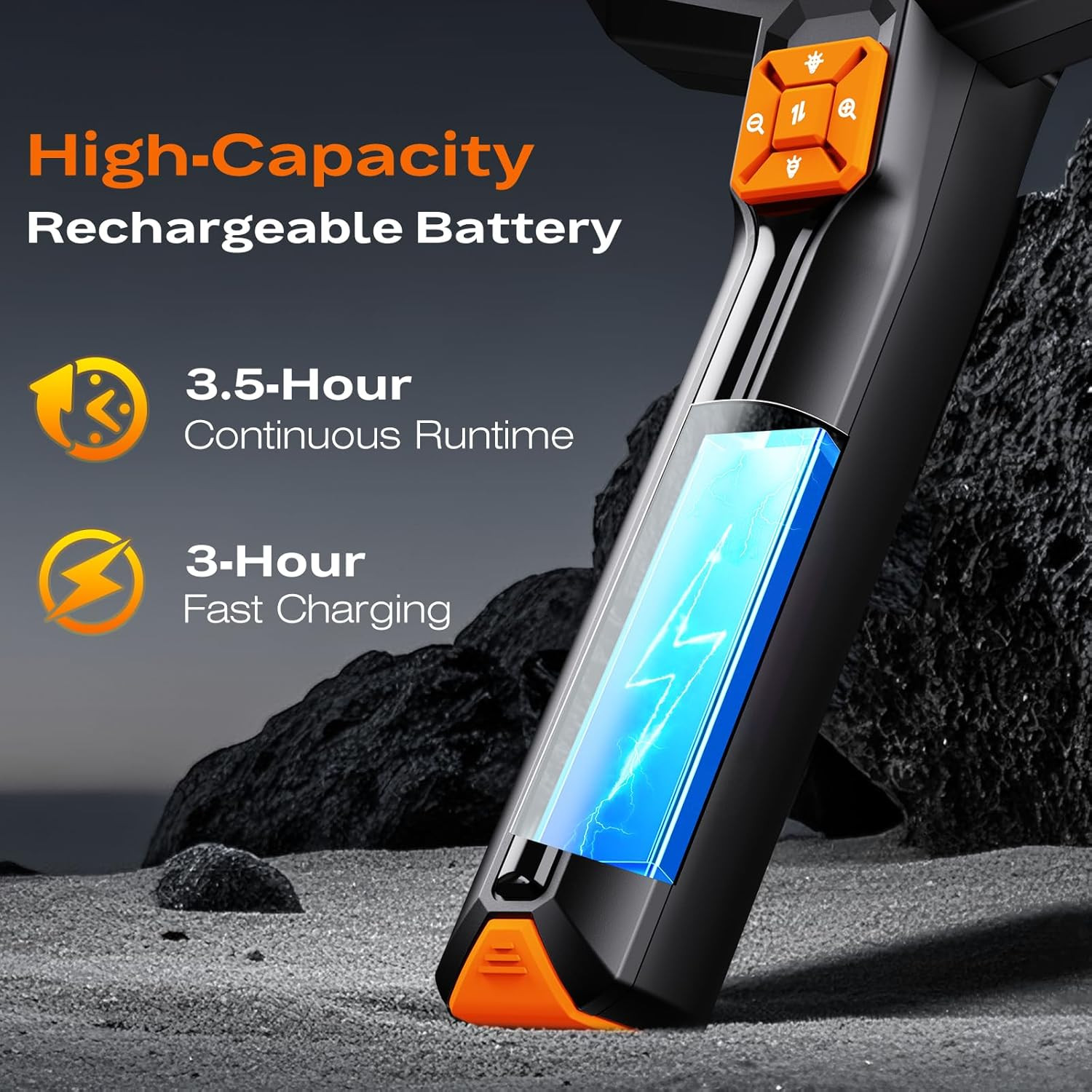 Endoscope Camera with Light, Handheld Borescope with 4.3" IPS Screen, 1080P H...