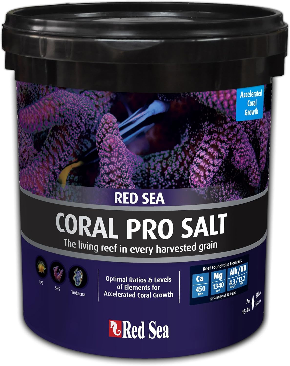 Coral Pro Reef Salt Mix Small Bucket - Makes 55 Gallons Complete Marine Saltwate