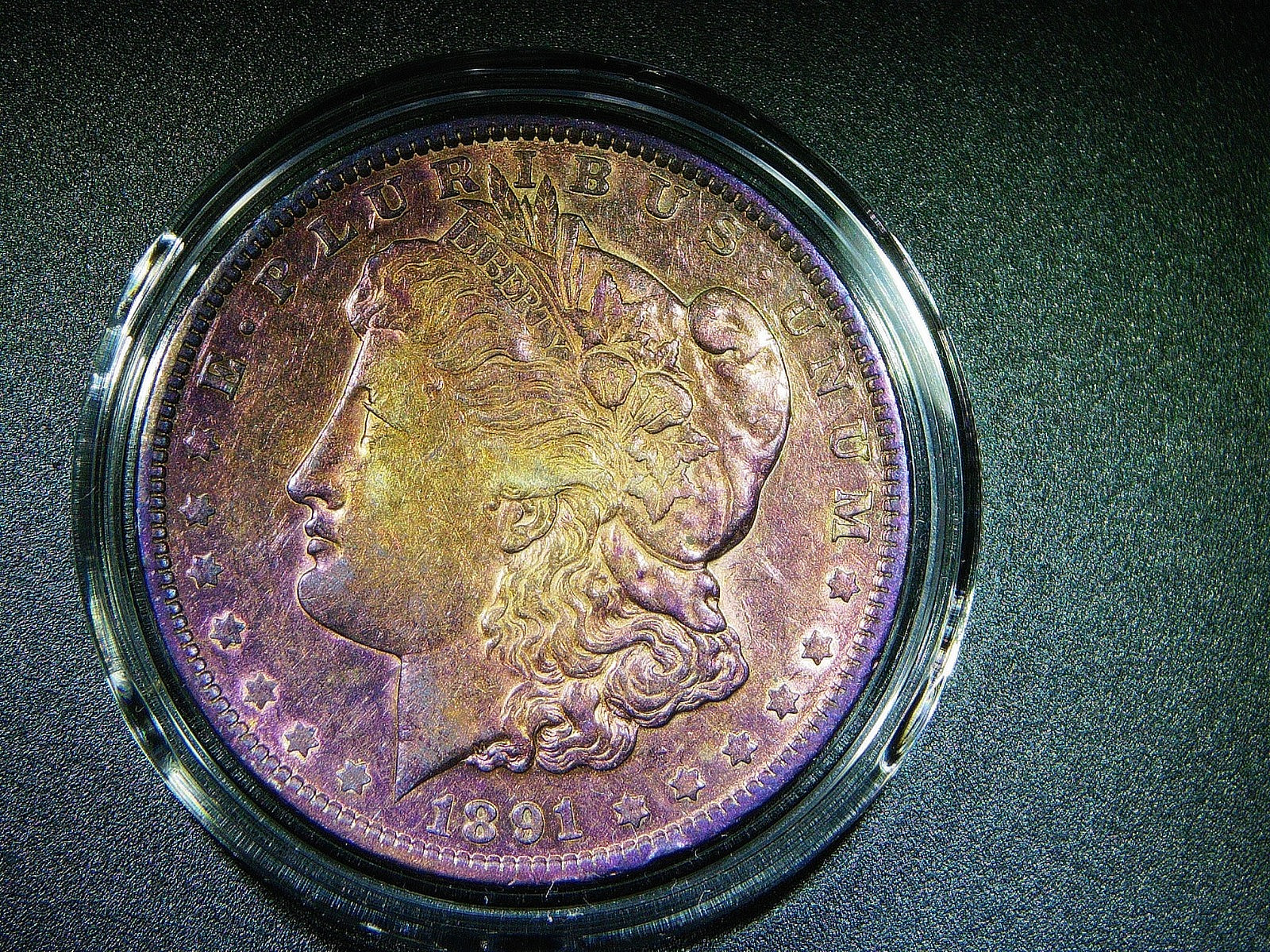VF+ 1891 MORGAN SILVER DOLLAR BEAUTIFUL TONED DETAIL COLLECTOR GRADE  M-2106