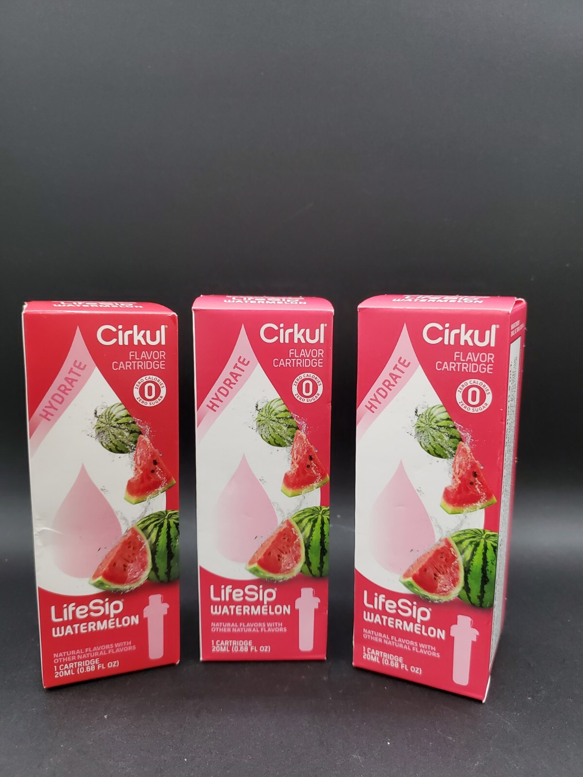 Cirkul Flavor Hydrate Cartridge Active FitSip Watermelon 0 Calories/Sugar 3 PC