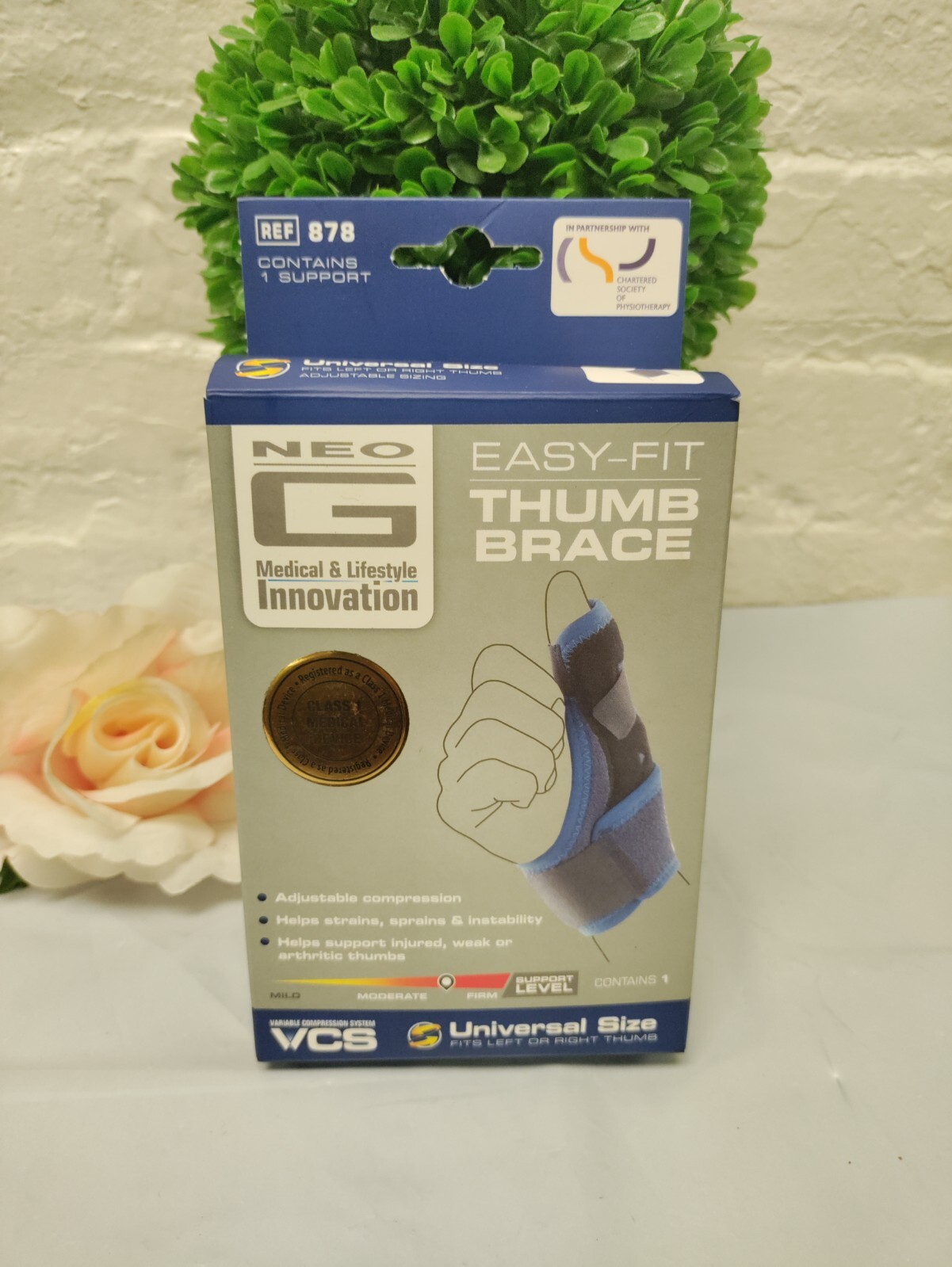 Neo G Easy-Fit Thumb Brace - Spica Support for Pain, Trigger Thumb, Carpal Tunne