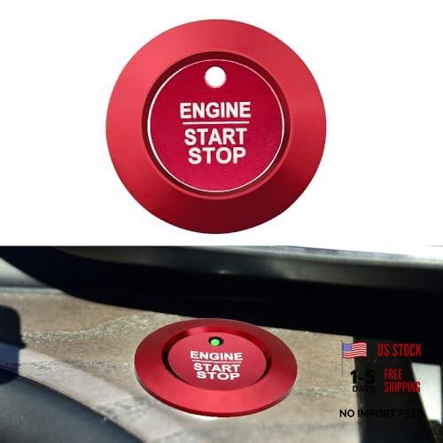 Start Button Cover Sticker Fit for Ford Explorer ST XLT Limited Platinum Red