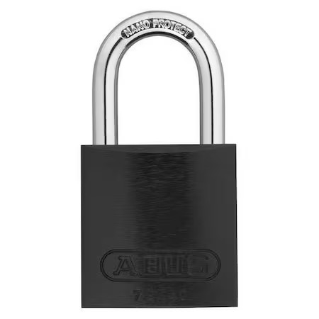 Abus 09181 Keyed Padlock, Open, Aluminum Body, Hardened Steel Shackle, 3/4 In