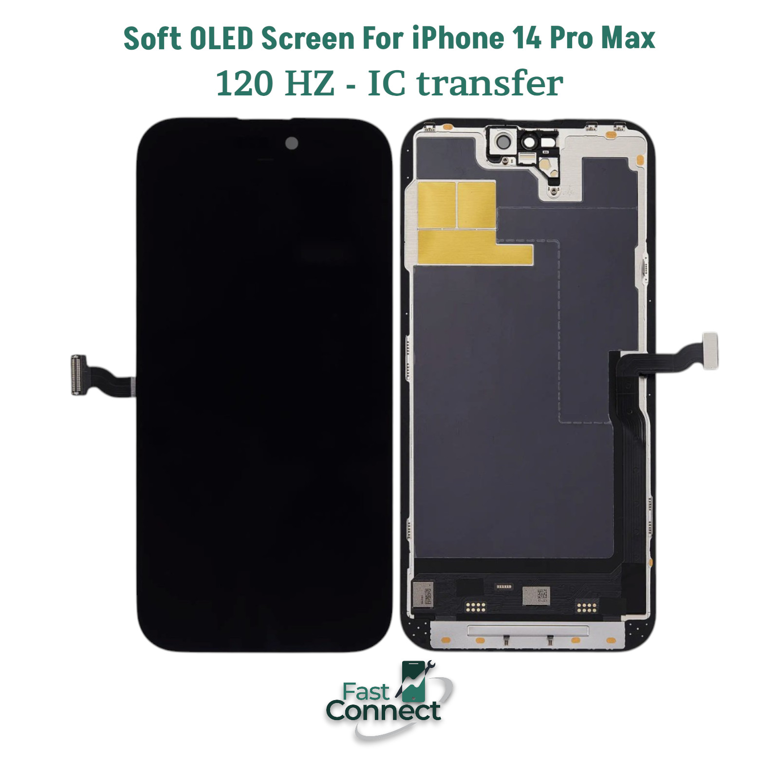 Soft OLED For iPhone 14 Pro Max Display Screen Digitizer OEM Quality Tested