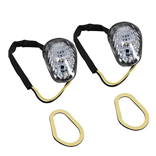 Motorcycle Turn Light, Flush Mount Turn, 1 Pair Amber Motorcycle LED Clear